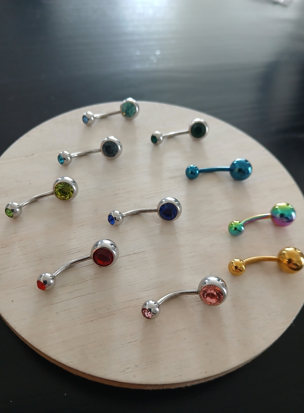 Colorful Belly Button Rings Set